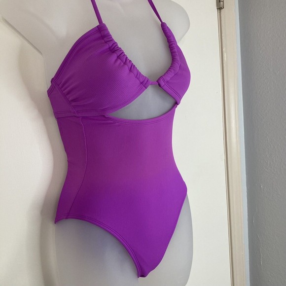 Xhilaration Purple Women Swim One Piece - Picture 4 of 11